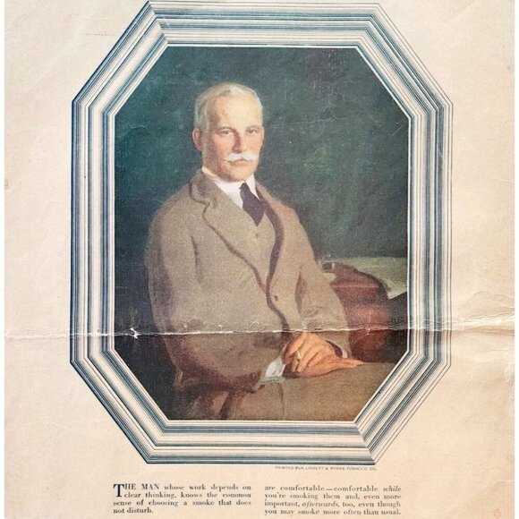 1917 Fatima Turkish Blend Cigarettes Advertisement WW1 Era Tobacco DWII30 - Picture 1 of 2